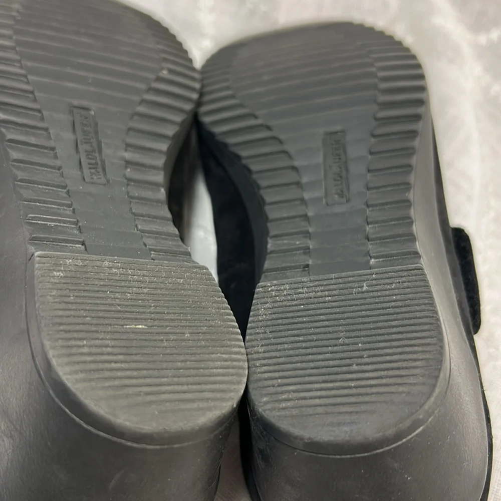 Waldlaufer almost new leather slight wedge shoes